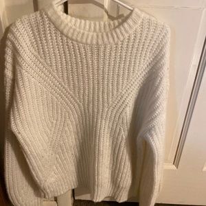 Oversized White Sweater - Size M